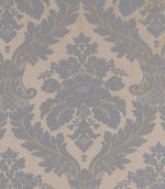 Montacote Damask FR Fabric / Delft - Just Fabrics
