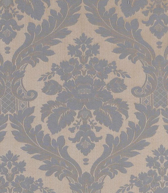 Montacote Damask FR Fabric / Delft - Just Fabrics