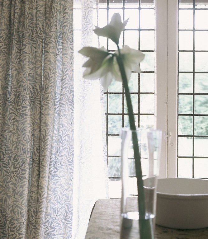 Willow Boughs Fabric / Cream / Pale Green - Just Fabrics