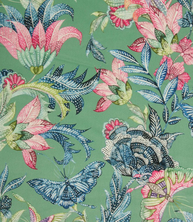 Flutter Velvet Fabric / Sage - Just Fabrics
