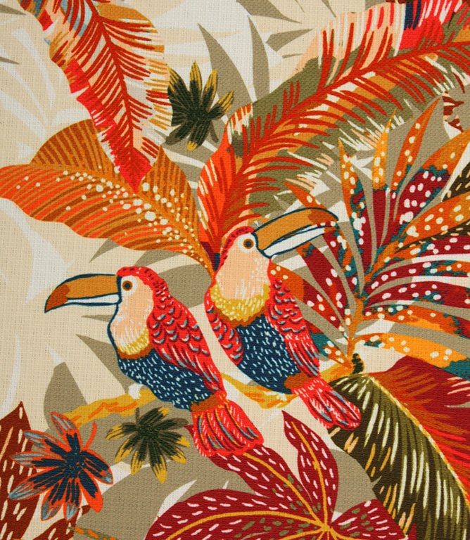 Costa Rica Outdoor Fabric / Terracotta - Just Fabrics