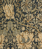 Honeysuckle Tapestry Fabric / Navy - Just Fabrics