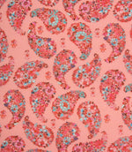 Rafiya Lomond Fabric / Ruby / Flamingo - Just Fabrics