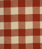 Aldsworth Check Fabric / Terracotta - Just Fabrics