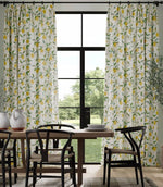 Lemon Tree Fabric / Lemon / Bayleaf - Just Fabrics