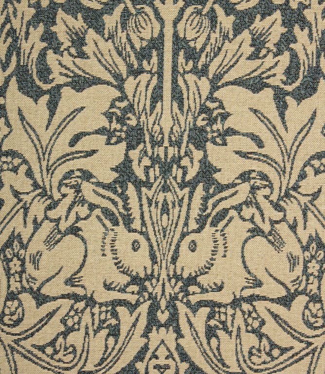 Brer Rabbit Tapestry Fabric / Blue - Just Fabrics