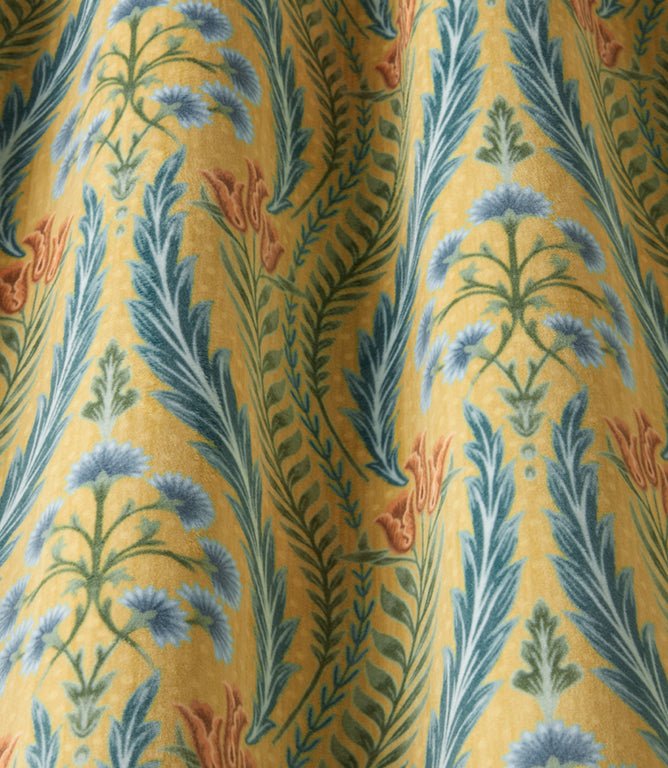 Verini Velvet Fabric / Ochre - Just Fabrics