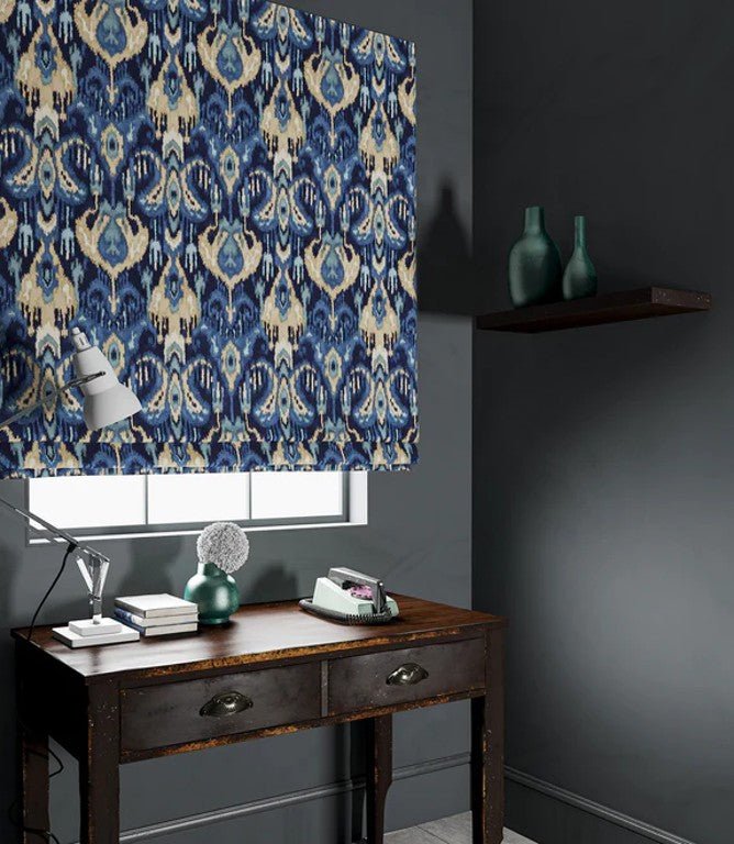 Bukhara Fabric / Indigo - Just Fabrics