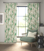 Poppy Pop Fabric / Parchment / Gecko - Just Fabrics