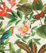 Lima Jungle Outdoor Fabric / White - Just Fabrics