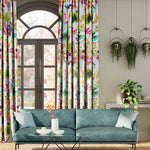 Nalina Fabric / Flamingo / Papaya / Loganberry - Just Fabrics