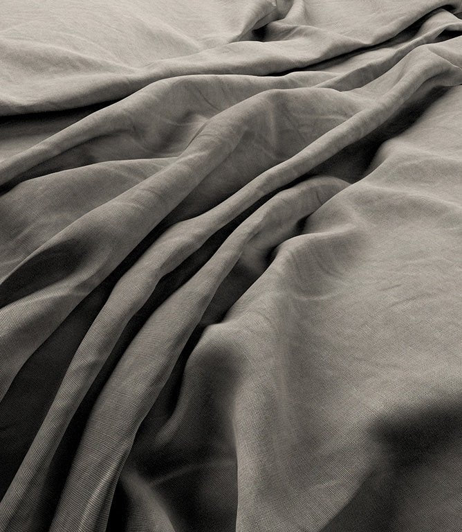 Laundered Linen Fabric / Smoke - Just Fabrics