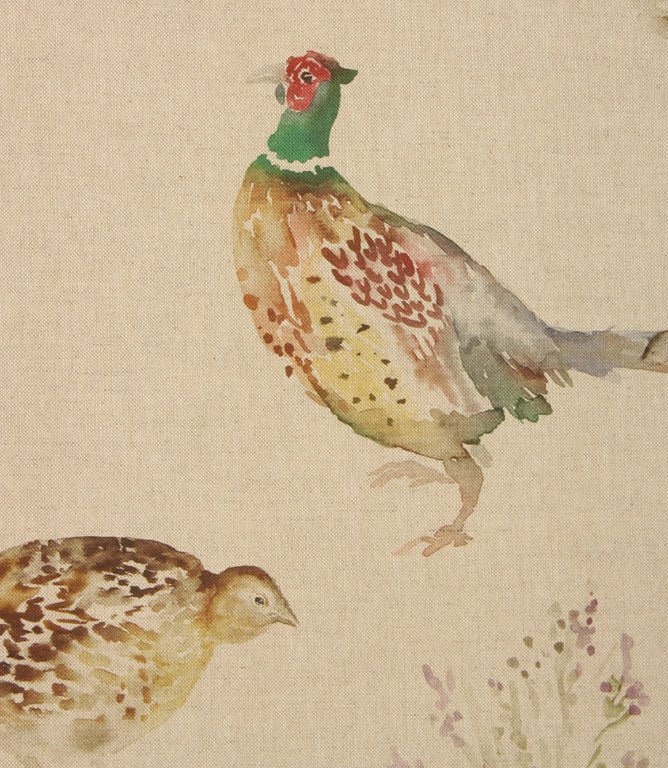 Game Birds Fabric / Linen - Just Fabrics
