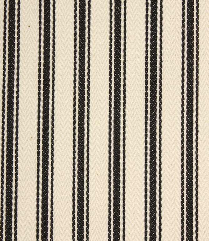 JF Ticking Fabric / Black - Just Fabrics