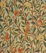 Bird and Pomegranate Tapestry Fabric / Beige - Just Fabrics