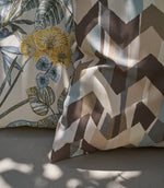 Zig Zag Outdoor Fabric / Neutral - Just Fabrics