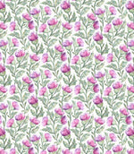 Ettrick Fabric / Fuchsia / Cream - Just Fabrics
