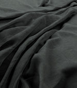 Laundered Linen Fabric / Charcoal - Just Fabrics