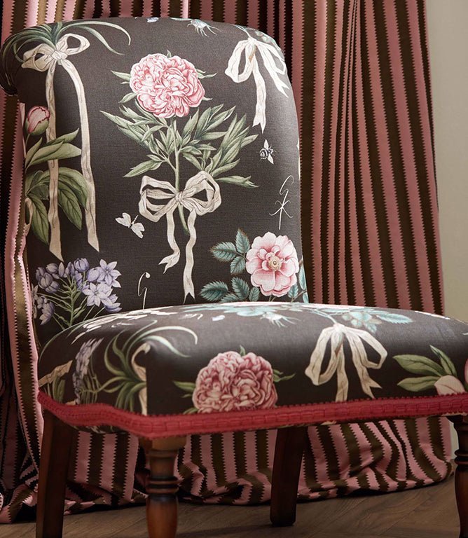 Cupid's Beau Fabric / Parchment / Madder - Just Fabrics