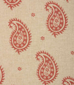 JF Paisley Fabric / Red - Just Fabrics