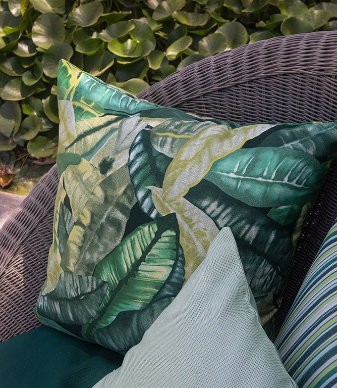 Jungle Outdoor Fabric / Verde - Just Fabrics