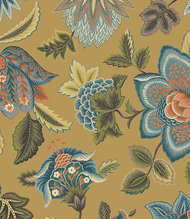 Manasi FR Fabric / Ochre - Just Fabrics