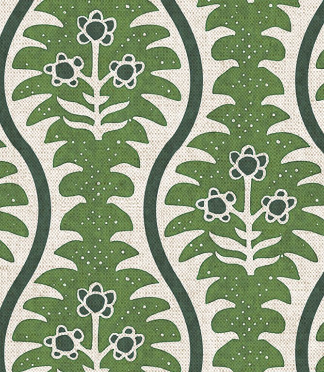 Elbury Vine Fabric / Sage - Just Fabrics