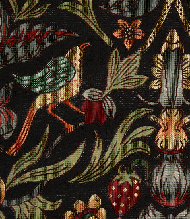 Ruskin Fabric / Black - Just Fabrics