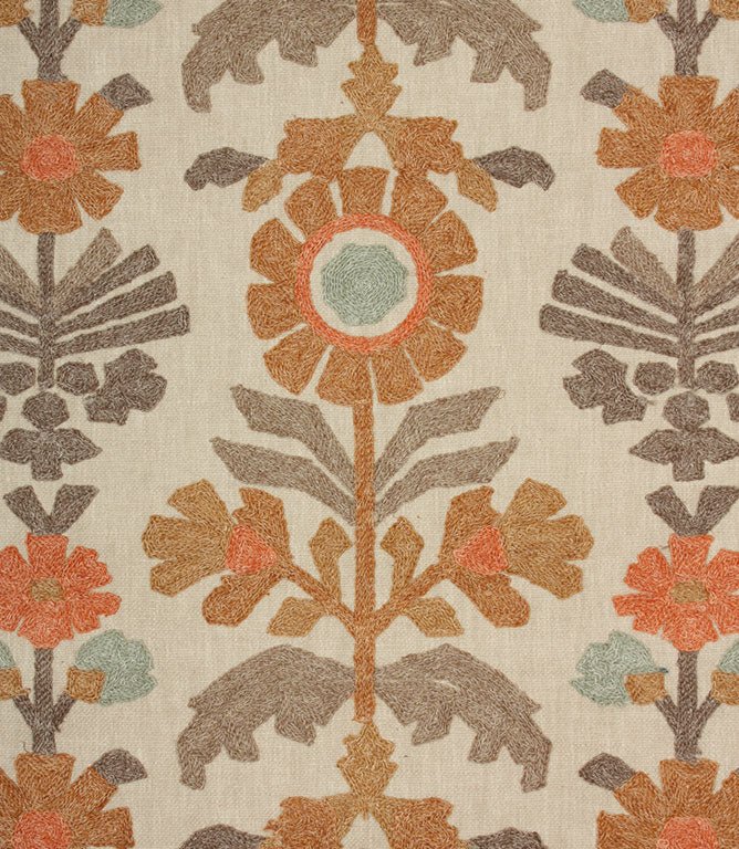 Meadow Blooms Fabric / Zest - Just Fabrics