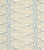Cornish Sardines Fabric / Beige - Just Fabrics