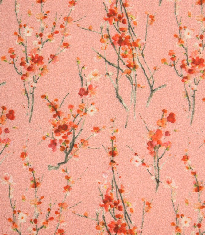 Seville Lomond Fabric / Peach - Just Fabrics