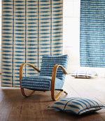 Shibori Fabric / Indigo / Linen - Just Fabrics