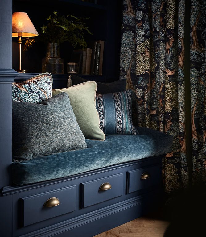 Livadia FR Upholstery Fabric / Charcoal - Just Fabrics