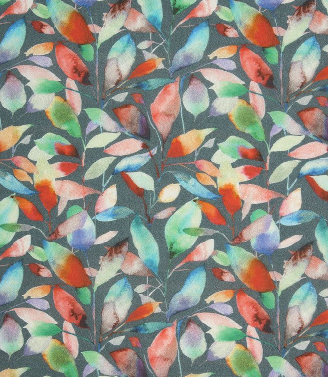 Brympton Lomond Fabric / Flame - Just Fabrics