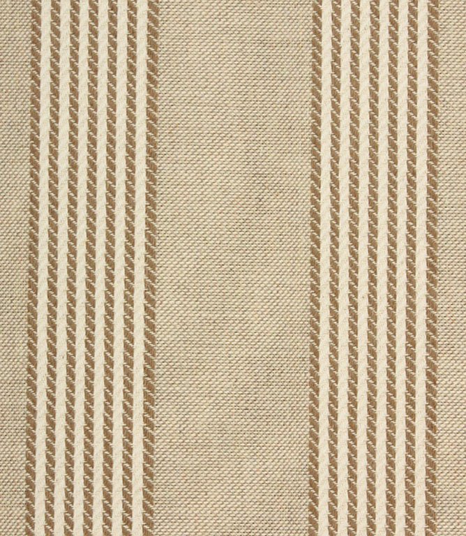 Ludlow Stripe Fabric / Taupe - Just Fabrics