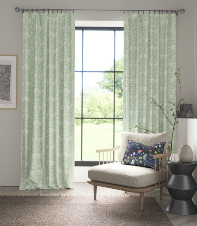 Looting Fruits Fabric / Sage - Just Fabrics