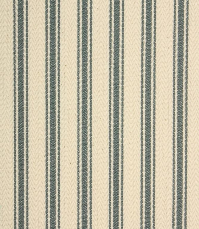 JF Ticking Fabric / Teal - Just Fabrics