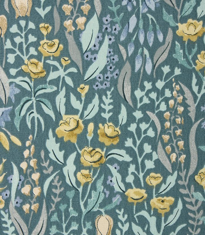 Kelmscott Fabric / Prussian - Just Fabrics