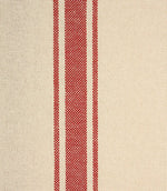 St Agnes Wide Stripe Fabric / Red - Just Fabrics