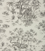 Indian Toile Fabric / Graphite - Just Fabrics
