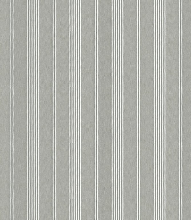 Cheltenham Stripe Fabric / Silver - Just Fabrics