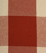 Aldsworth Chunky Check Fabric / Terracotta - Just Fabrics