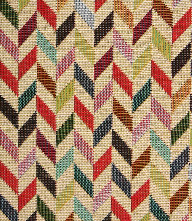 Chevron Tapestry Fabric / Multi - Just Fabrics