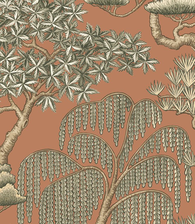 Matsu FR Fabric / Burnt Sienna - Just Fabrics