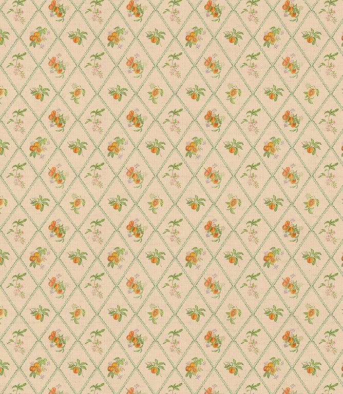 Peach Trellis Fabric / Melba - Just Fabrics