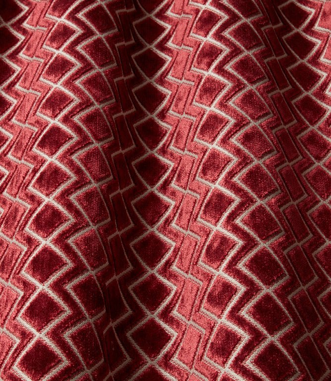 Halo Fabric / Claret - Just Fabrics