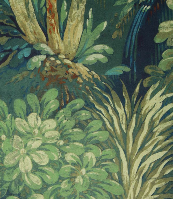 Forbidden Forest Fabric / Sapphire - Just Fabrics