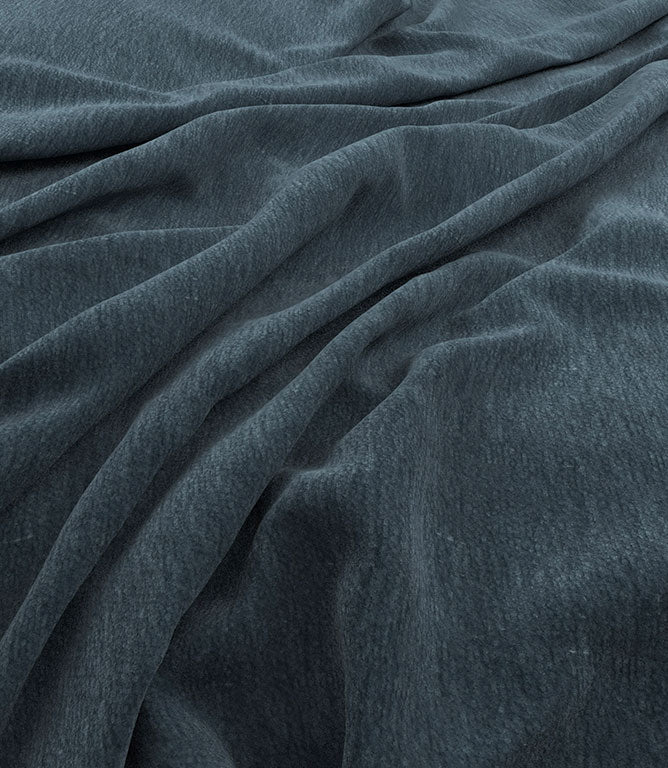 Ripley Chenille FR Fabric / Prussian - Just Fabrics