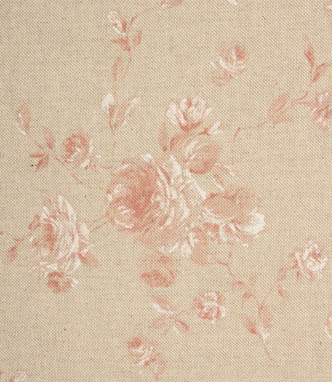 Vintage Floral Fabric / Red - Just Fabrics
