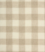 Cotswold Linen Check Fabric / Natural - Just Fabrics